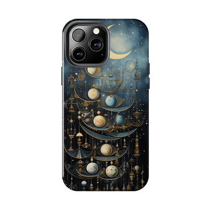 Esoteric Art Nouveau Moon Phases iPhone Case | Embrace the Mystical Beauty of Lunar Transitions