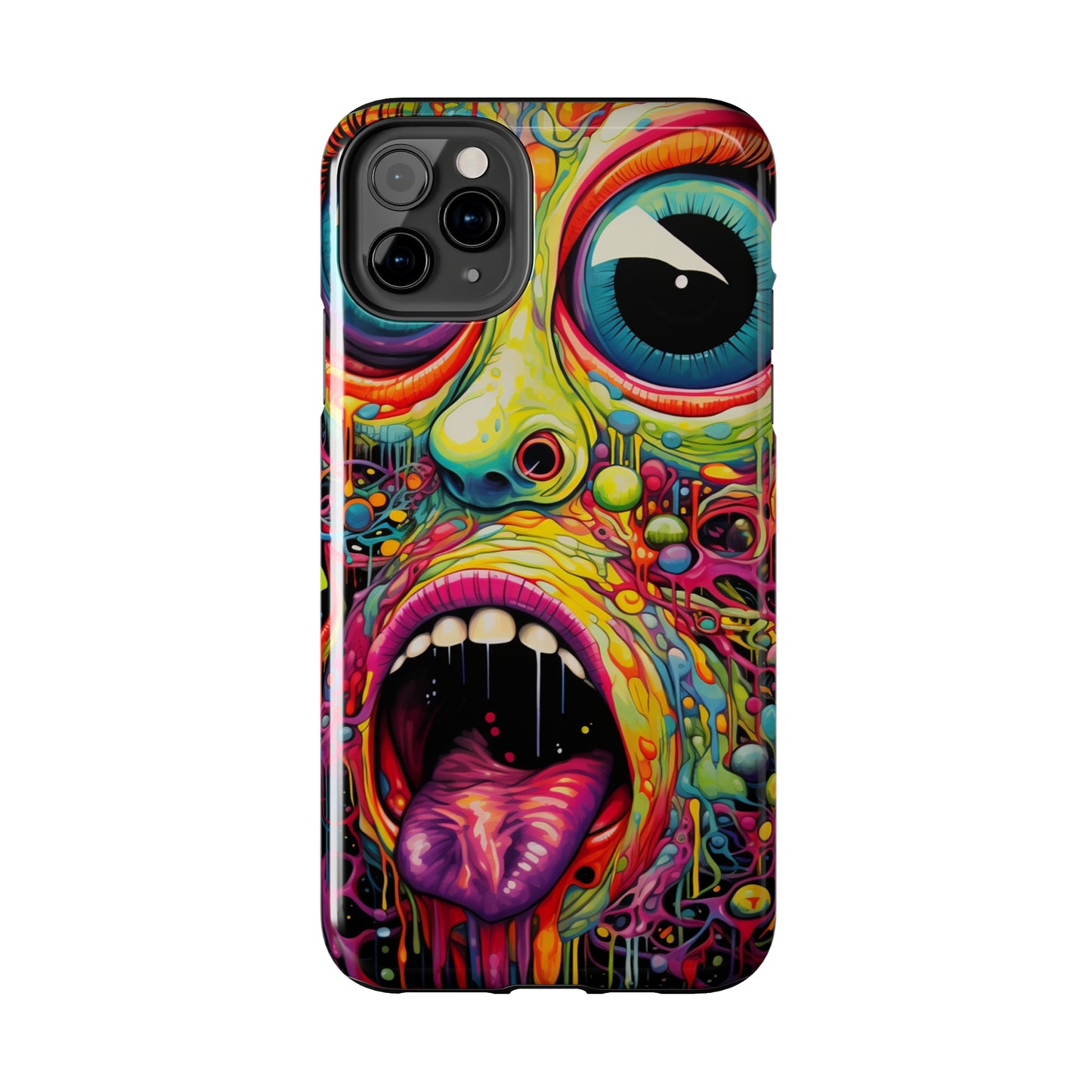 Trippy Hippie Acid Drop: Vibrant Swirls & Dazzling Colors | Tough iPhone Case