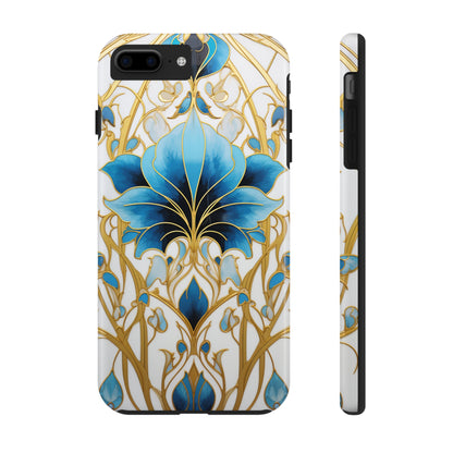 Floral Elegance: Art Deco Stained Glass iPhone Case | Vintage Glamour in Modern Protection iPhone Case for Models 11 through 14 Pro Max