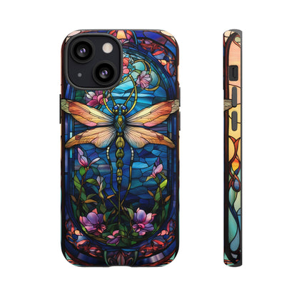 Art Nouveau Stained Glass Dragonfly Phone Case