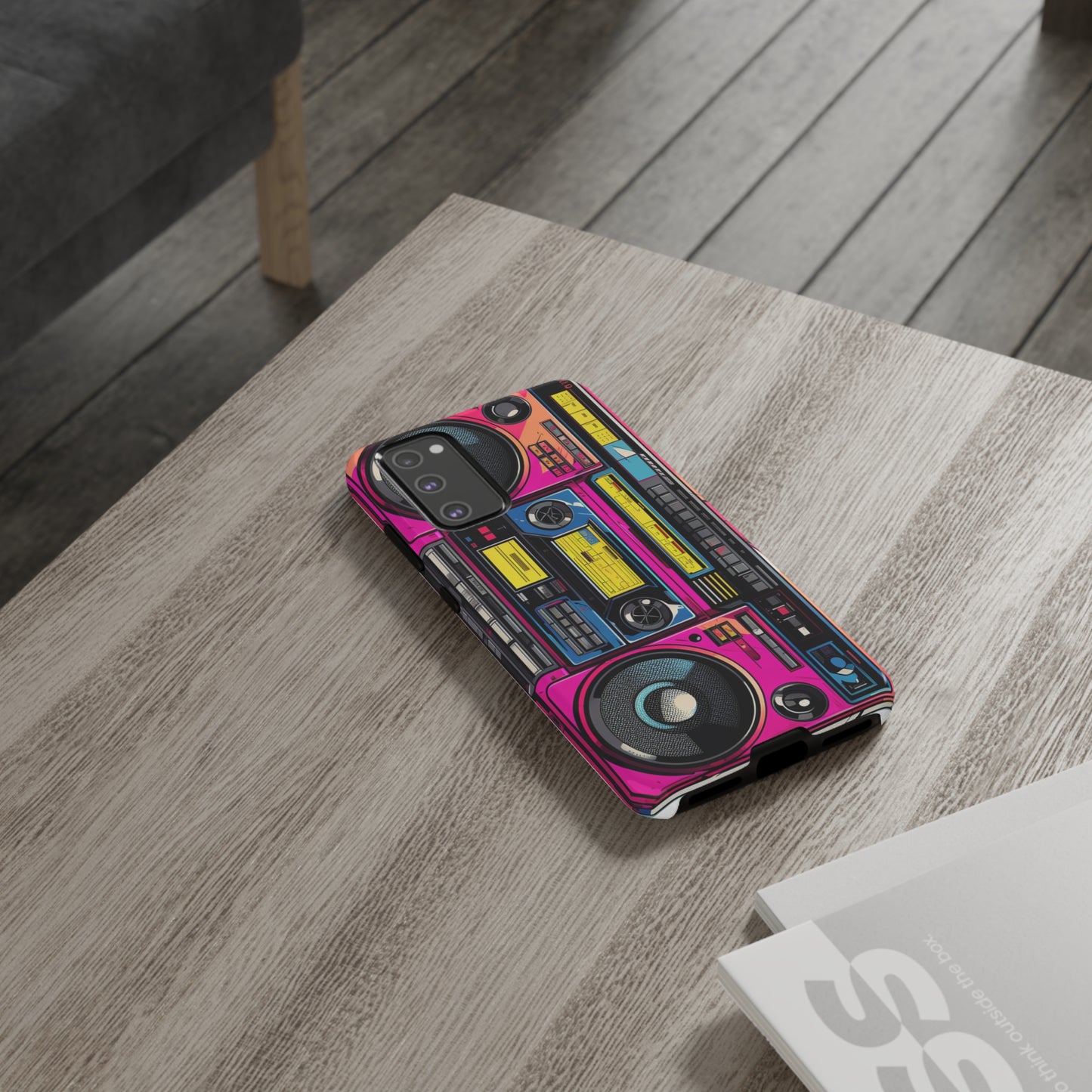 Boombox Hip Hop Music iPhone Case | Embrace Retro Vibes with Urban Beats for Google Pixel, iPhone, and Samsung Cases