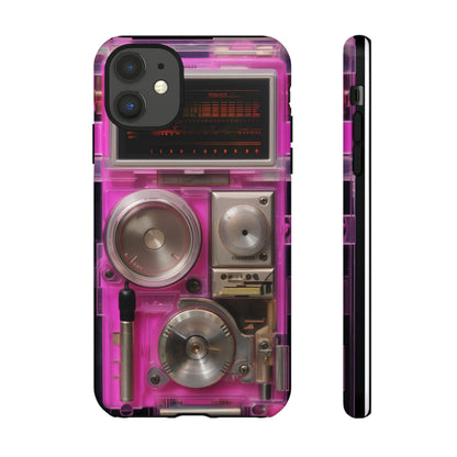 Cyberpunk Techno Gadget Walkman: Retro-Futuristic Premium Tough Phone Case | Iconic Style for iPhone, Samsung Galaxy, and Google Pixel