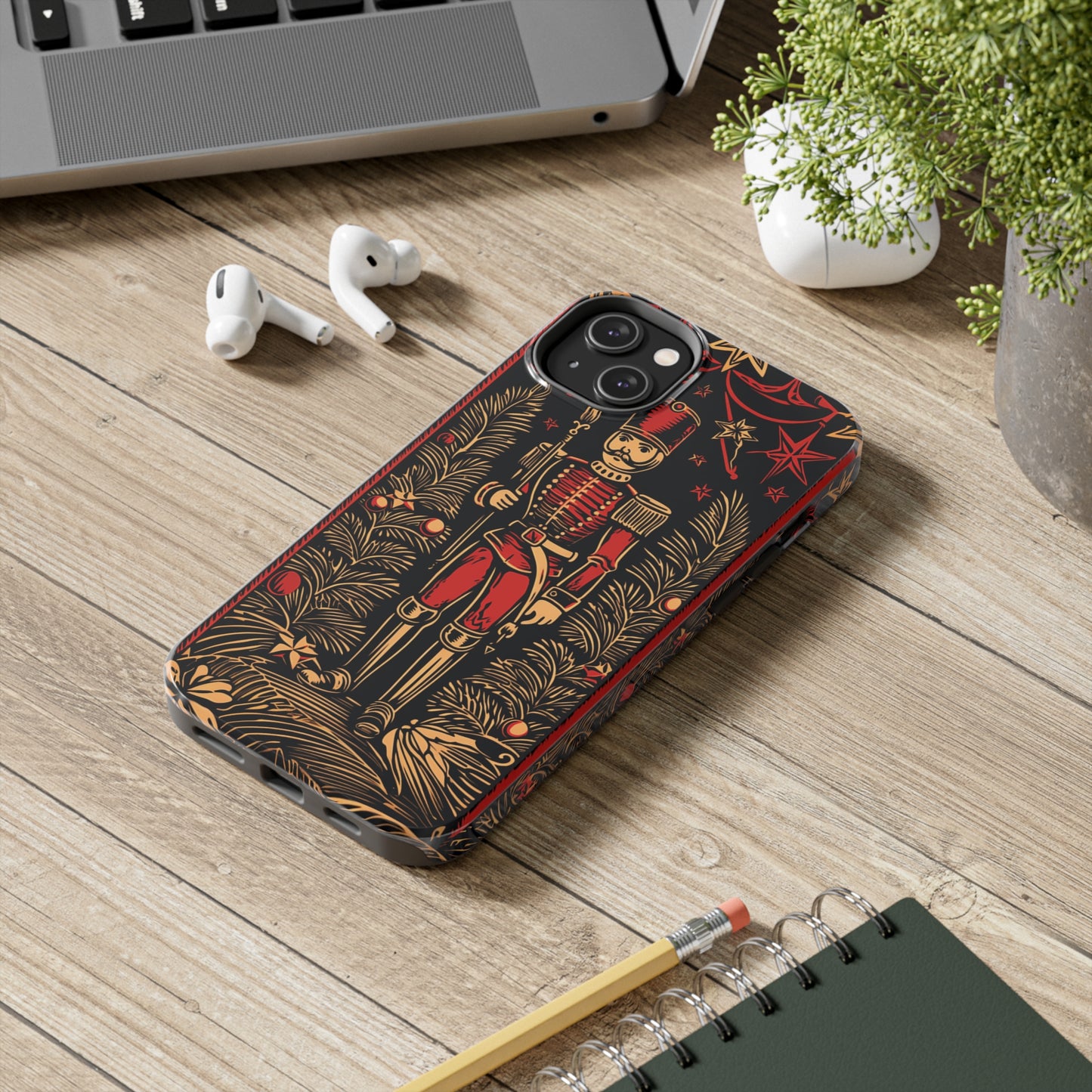 Guardian of Yuletides Past: Vintage Christmas Toy Soldier | Tough iPhone Case