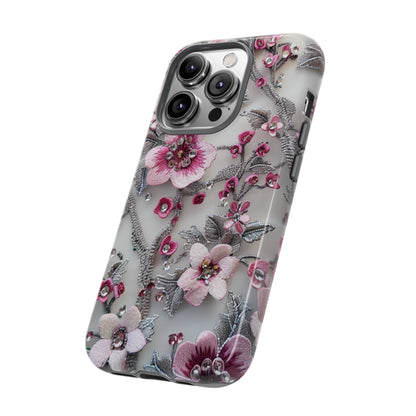 Coquette Aesthetic Floral Art iPhone 12 Case