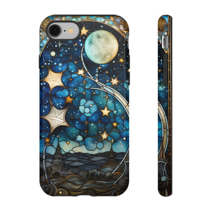 Boho Starry Night Stained Glass Artistry Phone Cover