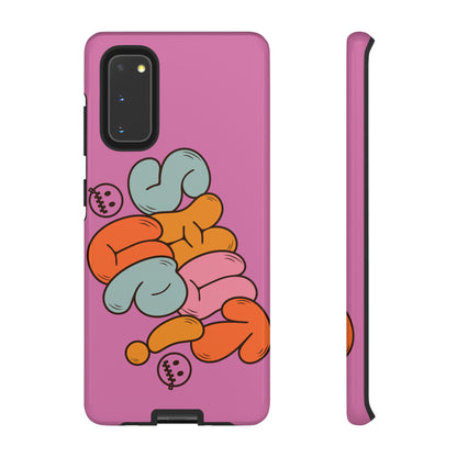 Shut Up Phone Case | Warm Retro Psychedelic Colors | For iPhone, Pixel, Samsung