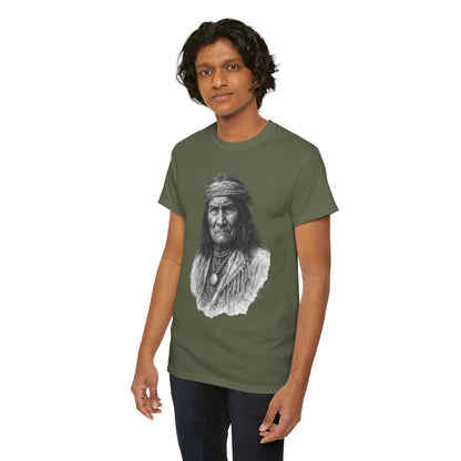 Geronimo Warrior Spirit Freedom T Shirt Native Strength Art Tee