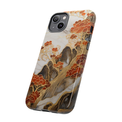 Chiyogami Floral Tough iPhone Case Galaxy S23 S22 S21 S20 Plus Ultra | Iphone 14 13 12 11 8 Pro Max Mini | Pixel 7 6 Pro 5 | Japanese Boho