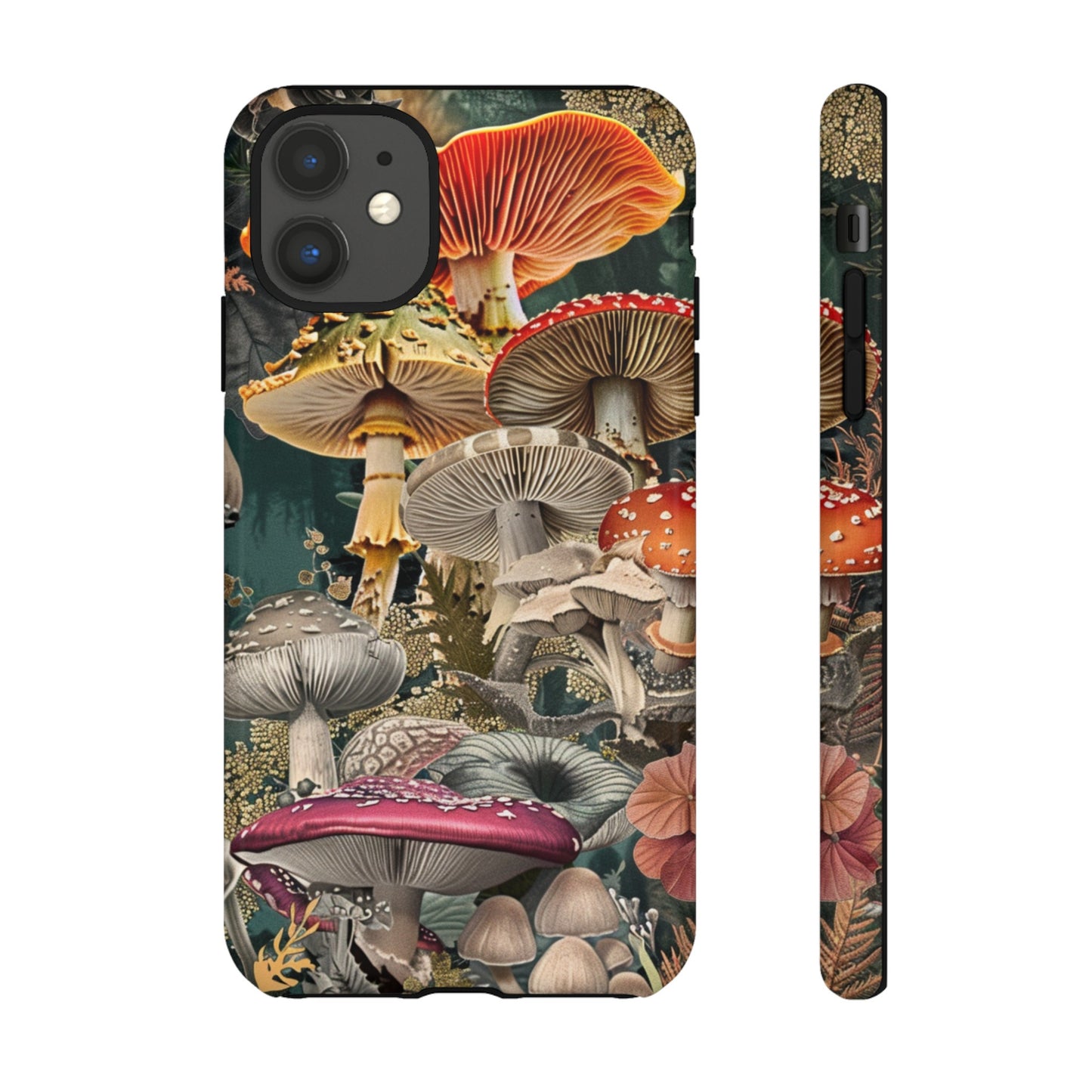 Vintage Illustration Mushroom Collage Phone Case