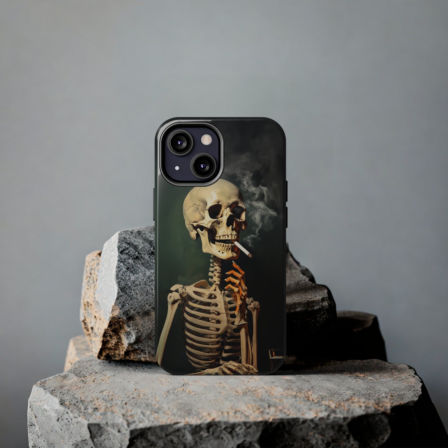 Smoking Skull iPhone Case | Edgy Style with a Mysterious Vibe for iPhone 11, 12, 13, 14, SE 2020 & Mor