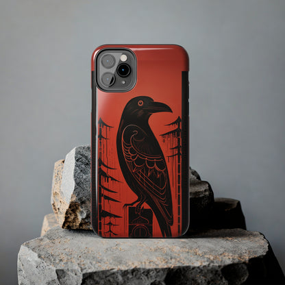 Mystic Totem: Northwest Native American Tribal Raven | Cultural Heritage iPhone Case