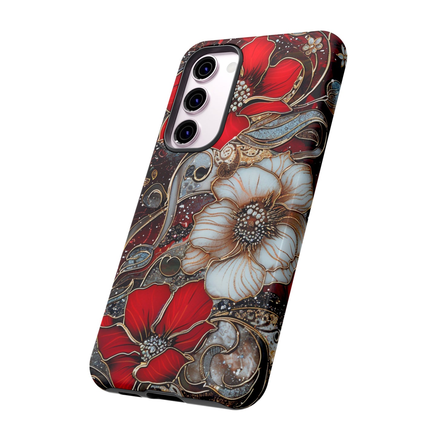 Stained Glass Floral Paisley Explosion Phone Case