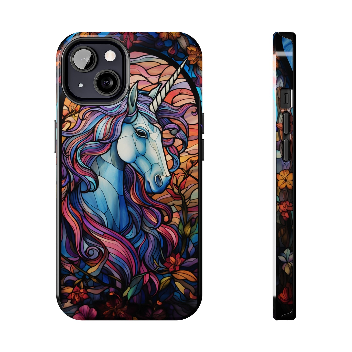 Unicorn Stained Glass iPhone Case | Mythical Beauty and Device Protection