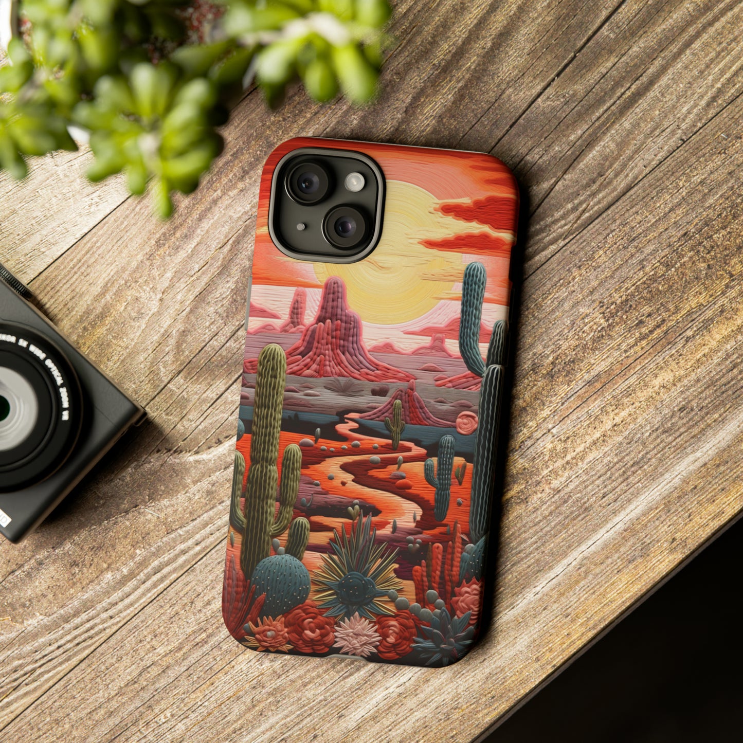 Cactus Desert Sunset Phone Case