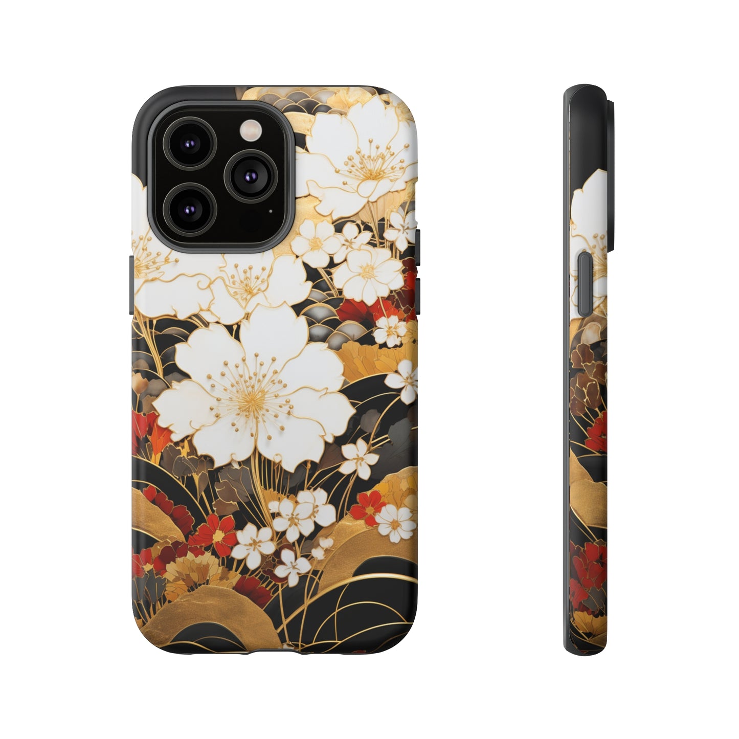 Chiyogami Floral Tough iPhone Case Galaxy S23 S22 S21 S20 Plus Ultra | Iphone 14 13 12 11 8 Pro Max Mini | Pixel 7 6 Pro 5 | Japanese Boho