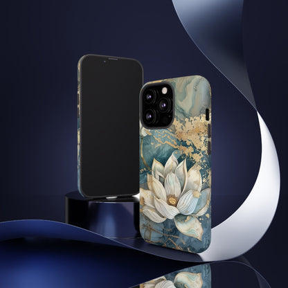 Zen Lotus Gold Floral Phone Case