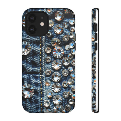 Blue Jean Queen Rhinestone Bling Phone Case