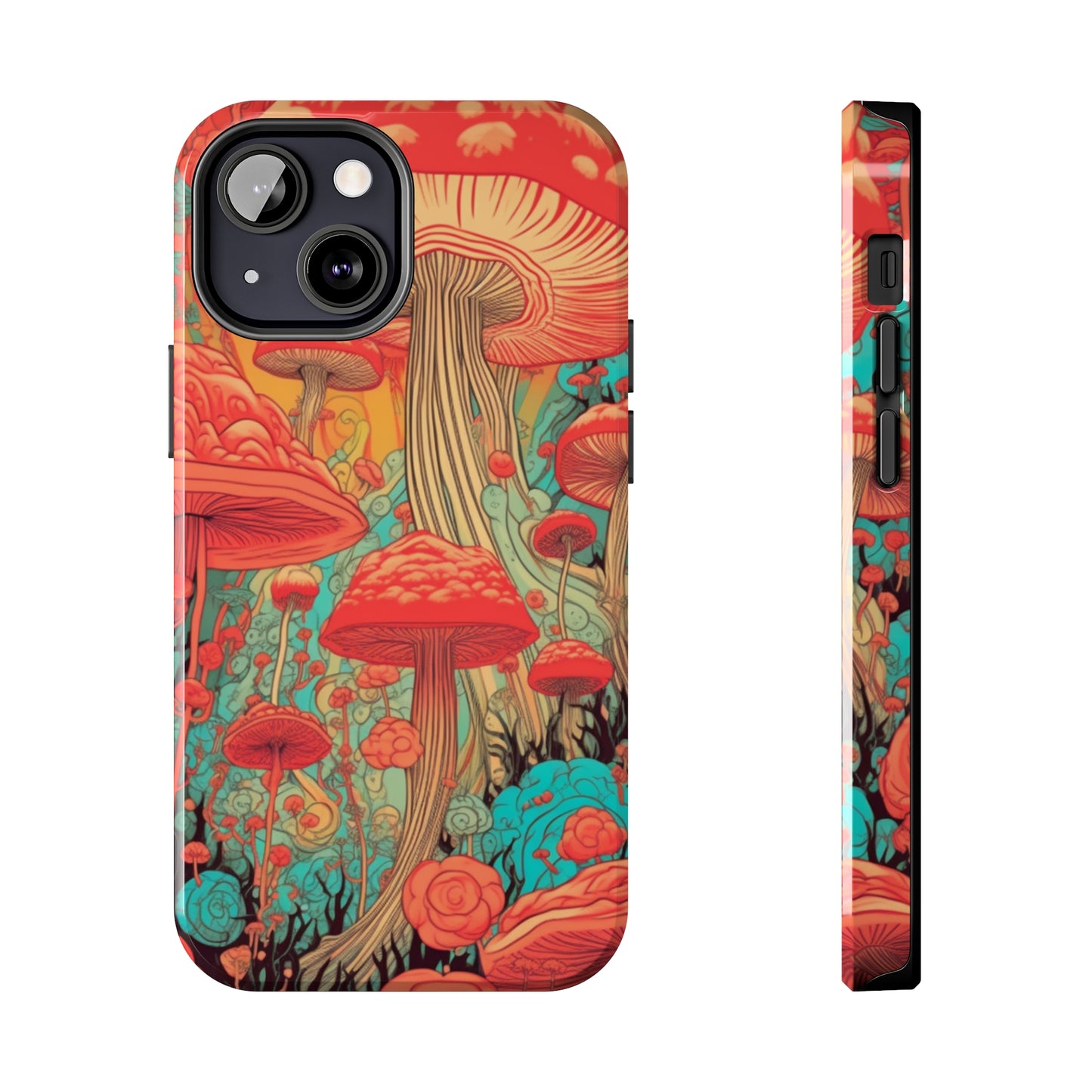 Trippy Magic Mushroom Tough iPhone Case | Embrace the Psychedelic Art