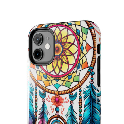 Psychedelic Native American Dreamcatcher iPhone Case | Fusion of Art and Cultural Heritage