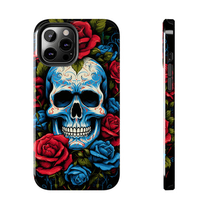 Skull and Roses iPhone Case | Edgy Elegance and Timeless Beauty