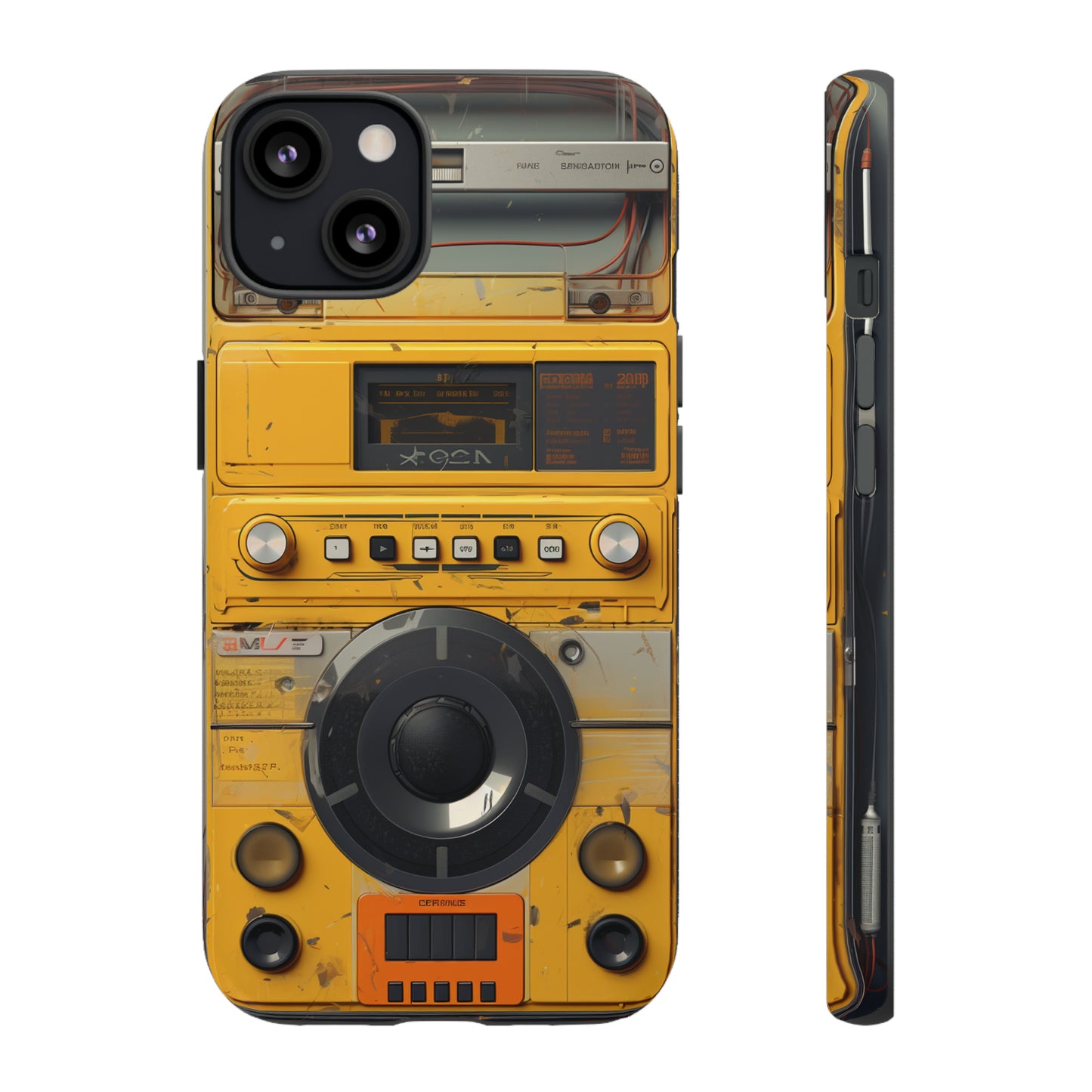 Cyberpunk Techno Gadget Walkman: Premium Phone Tough Case for iPhone, Samsung Galaxy, and Google Pixel