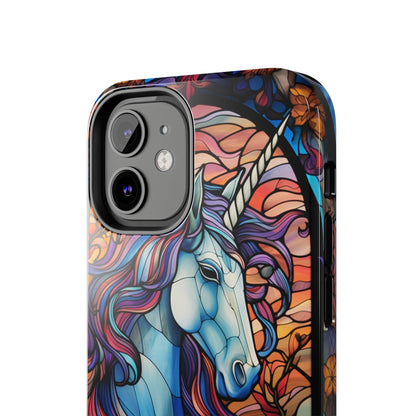 Unicorn Stained Glass iPhone Case | Mythical Beauty and Device Protection