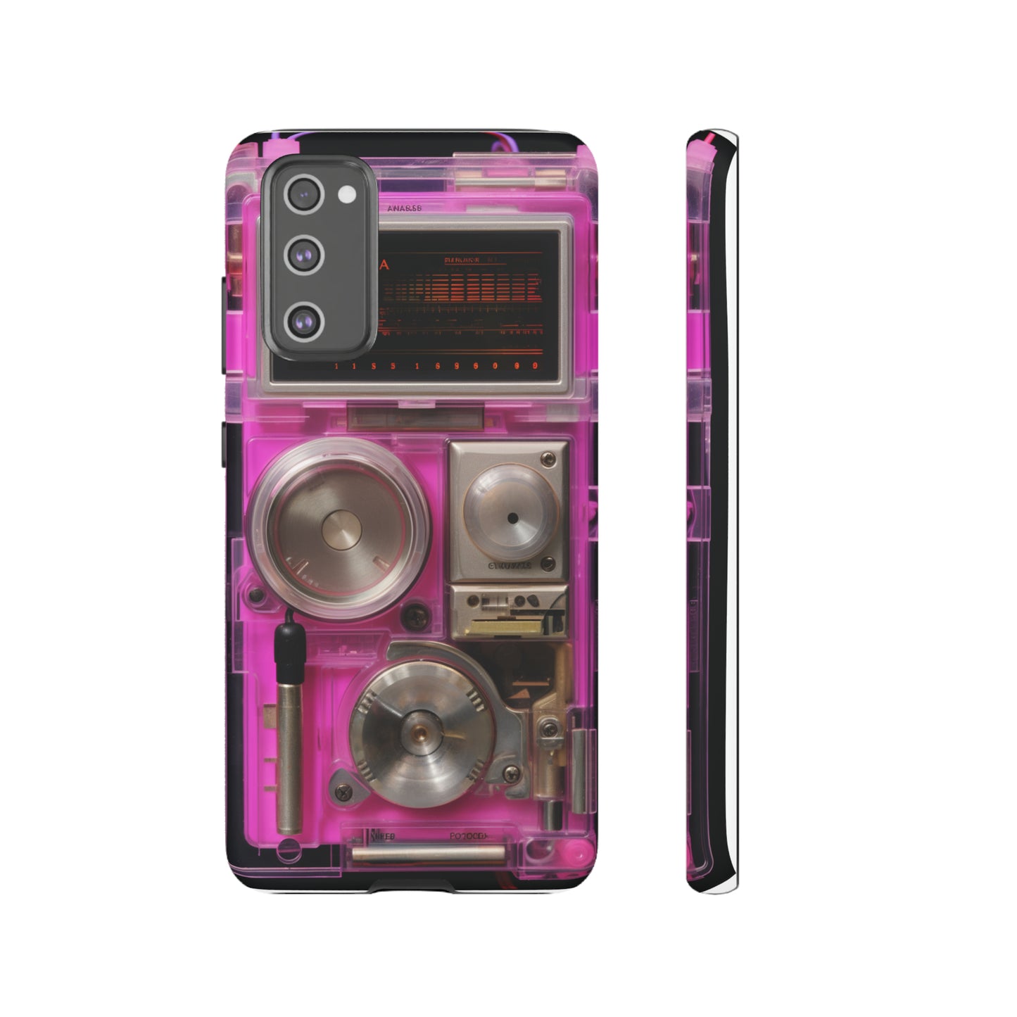 Cyberpunk Techno Gadget Walkman: Retro-Futuristic Premium Tough Phone Case | Iconic Style for iPhone, Samsung Galaxy, and Google Pixel