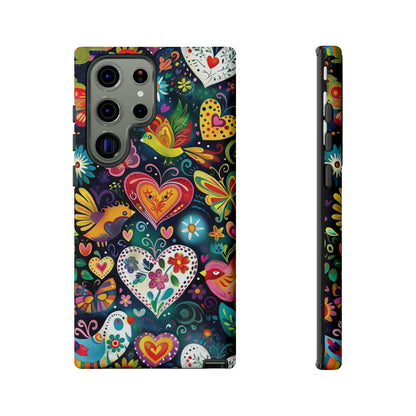 Floral Butterfly Magic Hearts Phone Case