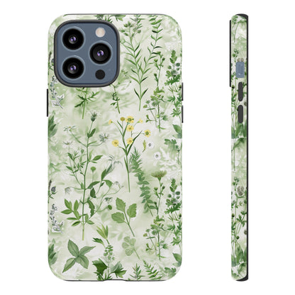 Floral Sage Green Wildflower Phone Case