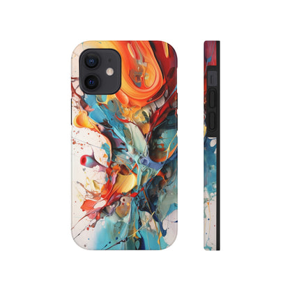 Abstract Color Splash iPhone Tough Case | Boldly Express Your Style with Enhanced Protection