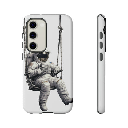 Astronaut on a Swing Phone Case