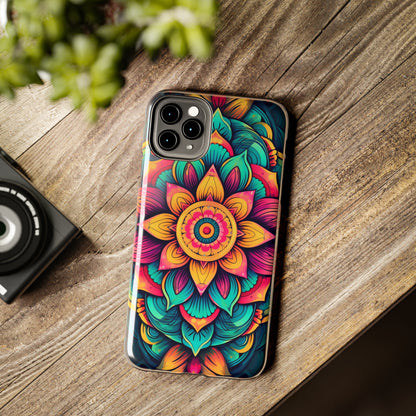 Cosmic Harmony: Rainbow Mandala | Spiritual Symmetry iPhone Case