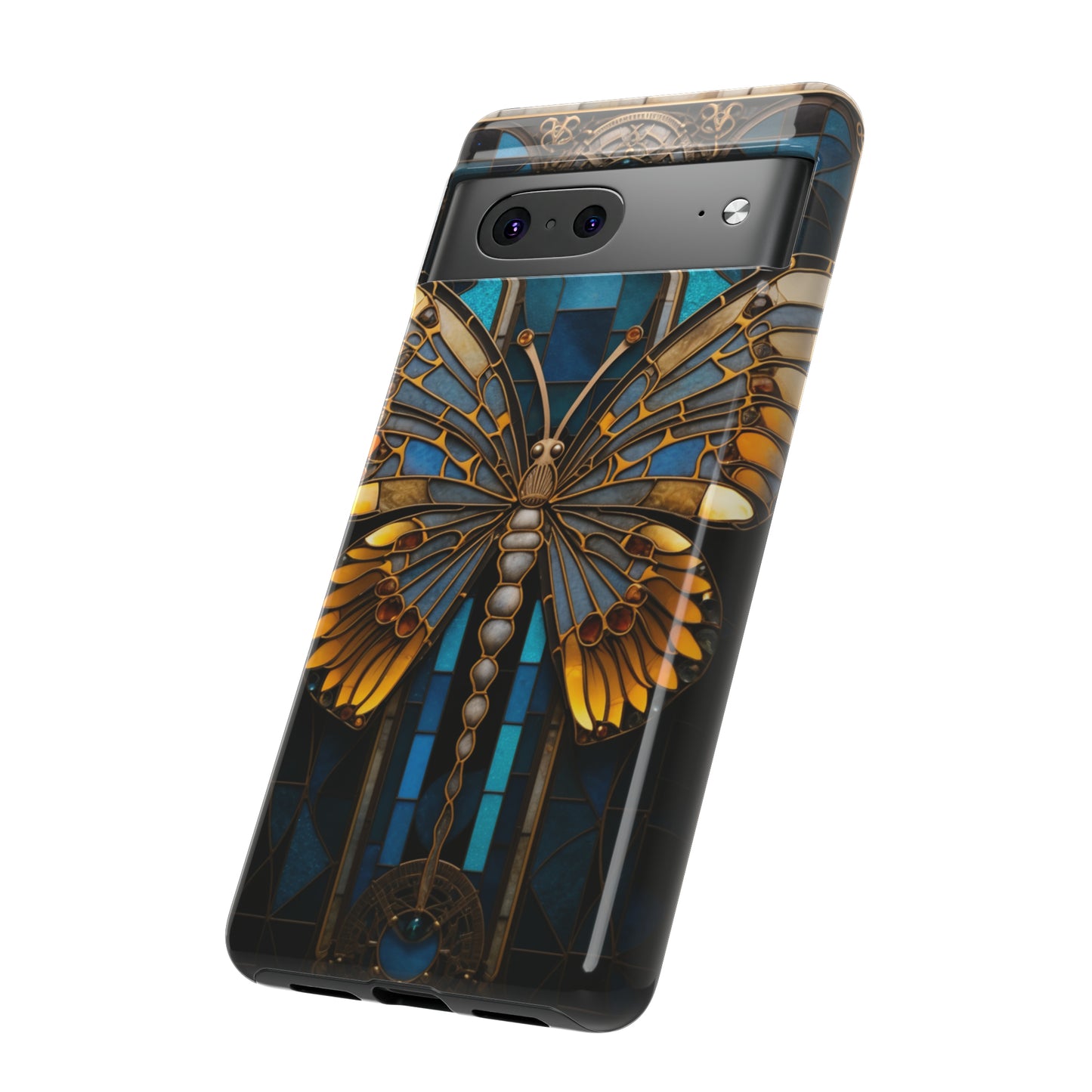 Stained Glass iPhone Butterfly Floral Aesthetic Art Nouveau