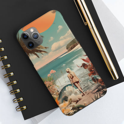 A Day at the Beach iPhone Tough Case | Embrace the Serenity of Coastal Living with Reliable Protection