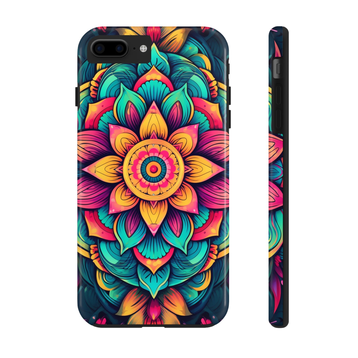 Cosmic Harmony: Rainbow Mandala | Spiritual Symmetry iPhone Case