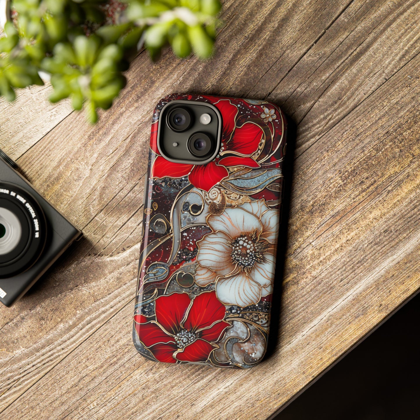 Stained Glass Floral Paisley Explosion Phone Case