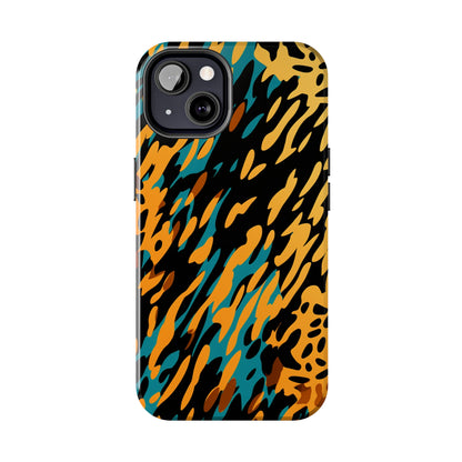 Luxury Leopard & Retro Magic Zebra: The Ultimate Wild Duo iPhone Case