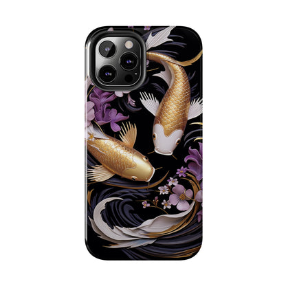 Graceful Flow: Koi Fish Inspired | Japanese Art Masterpiece iPhone Case