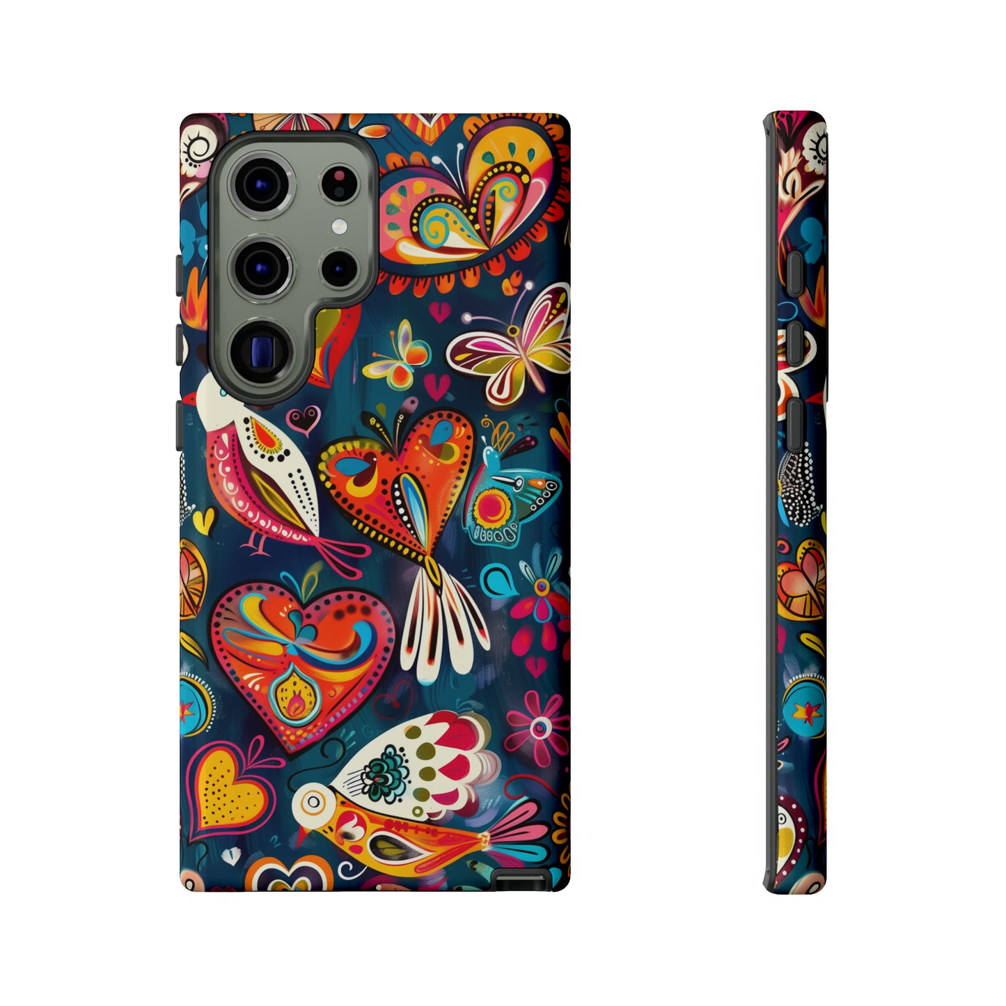 Bright Colorful Mexican Style Mural Painting Phone Case