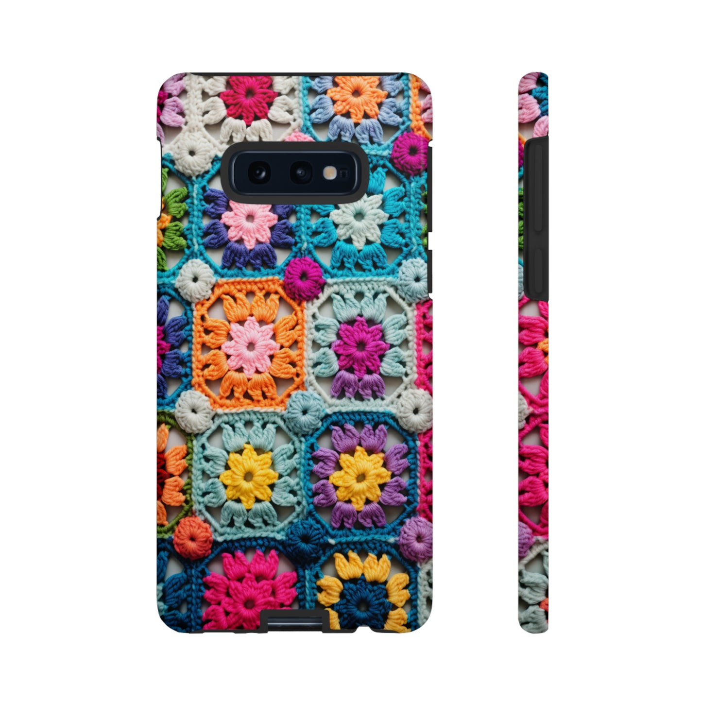 Vintage Crochet Blanket Look Phone Case