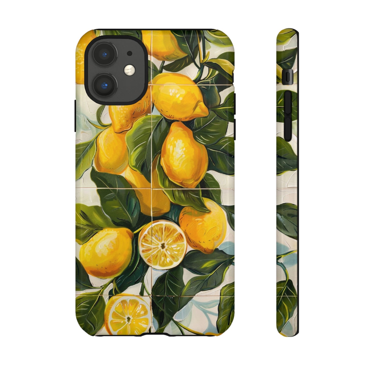 Mediterranean Lemon Italian Tile iPhone 14 Case