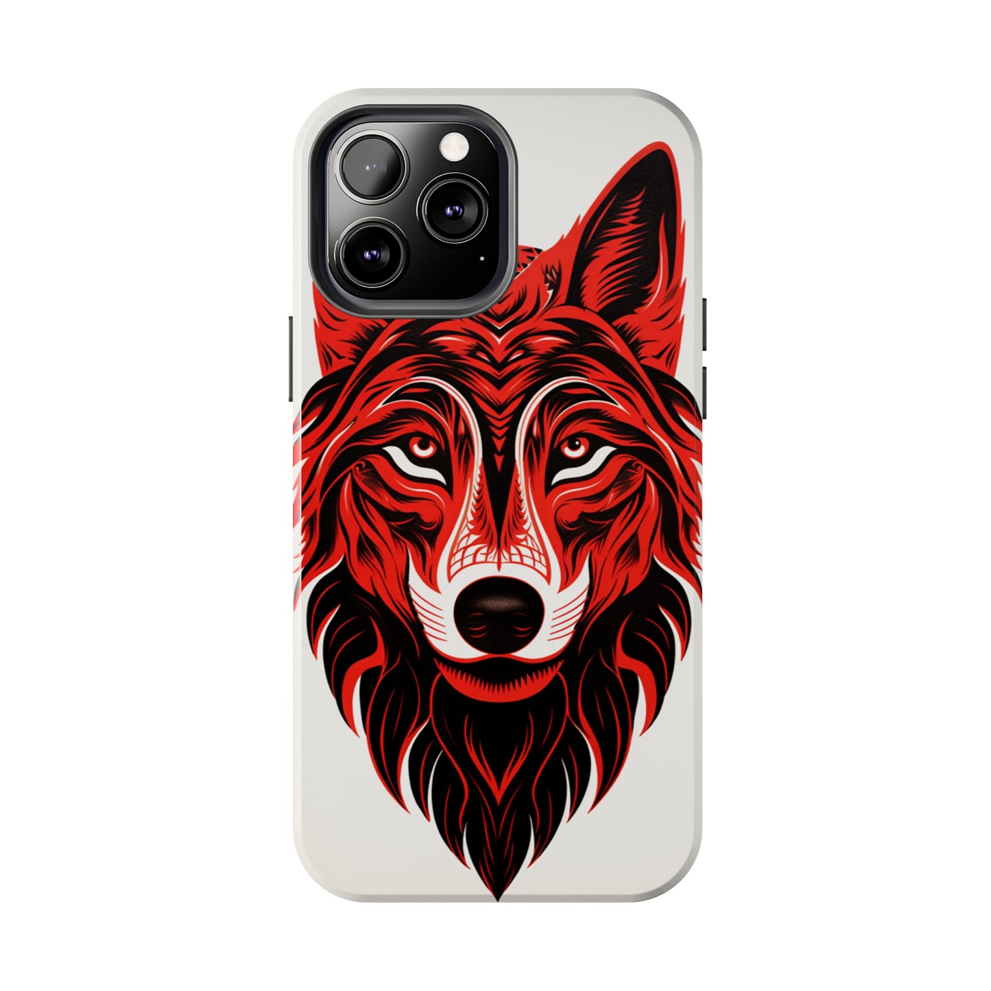 Mystic Echoes: Native American Tribal Wolf | Cultural Heritage iPhone Case