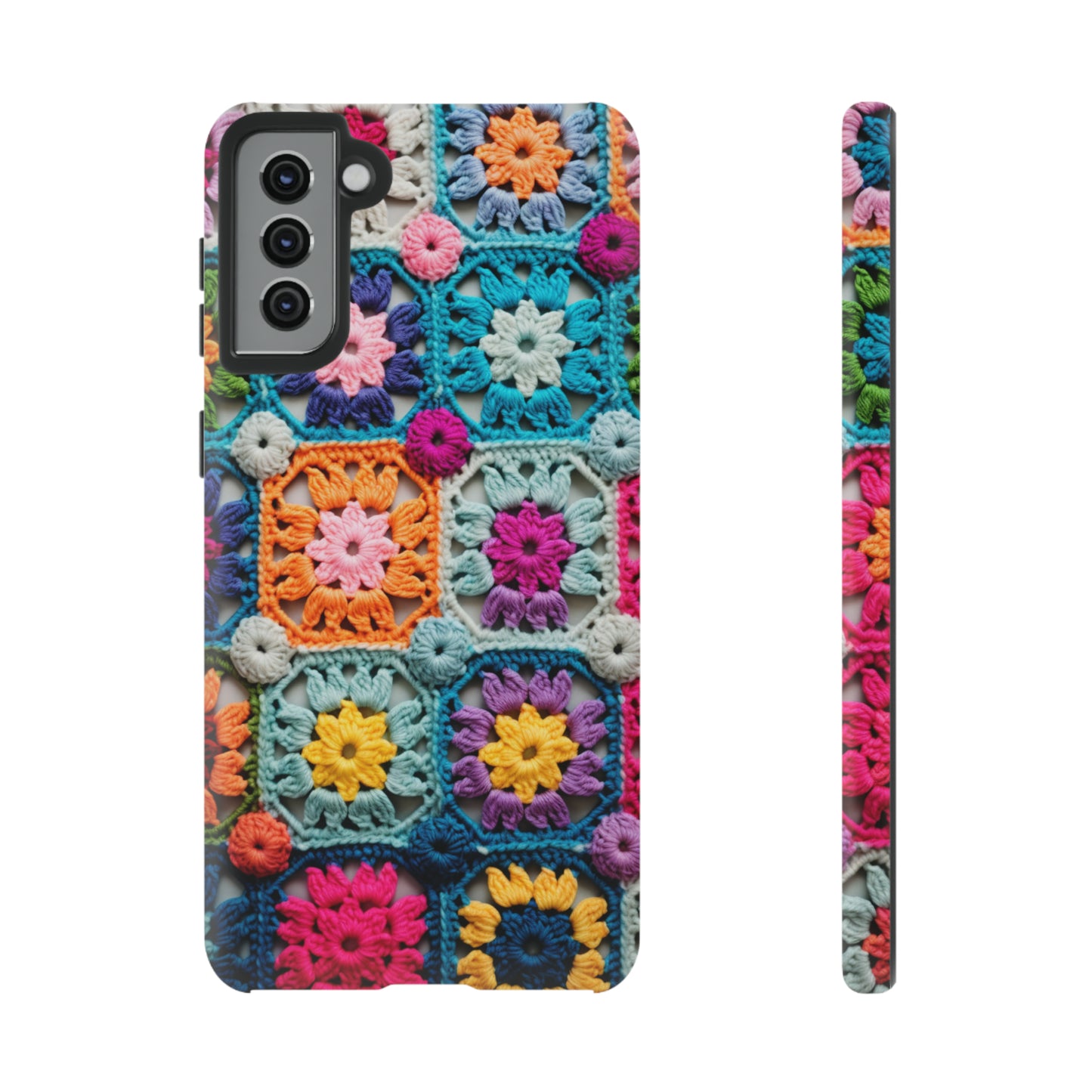 Vintage Crochet Blanket Look Phone Case