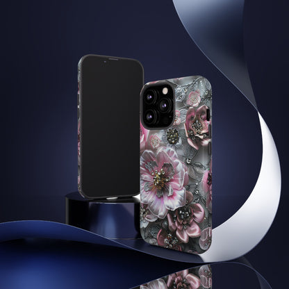 Coquette Aesthetic Floral Art iPhone 15 Case