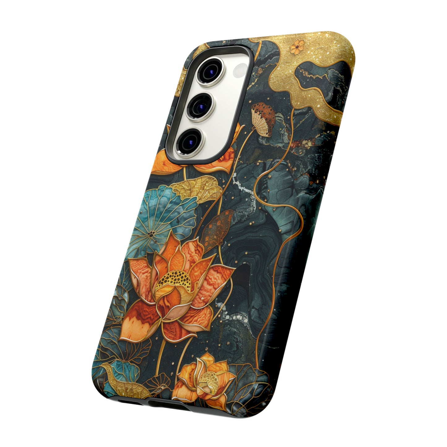 Chiyogami Floral Scroll Work Phone Case