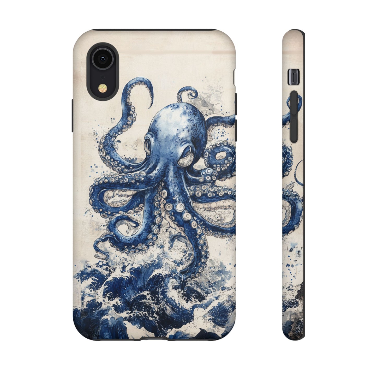 Artistic Japanese waves phone cover for iPhone 15