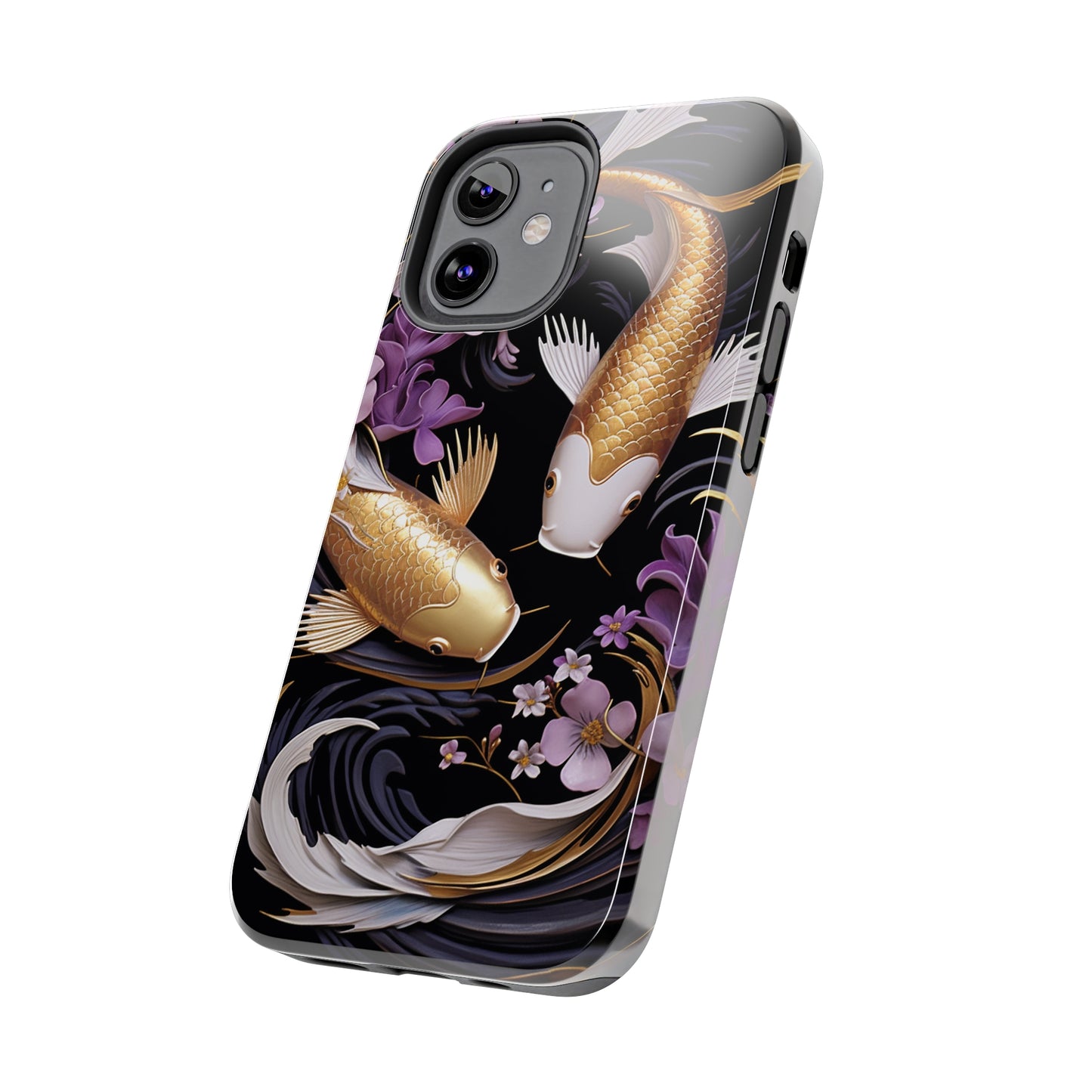 Graceful Flow: Koi Fish Inspired | Japanese Art Masterpiece iPhone Case