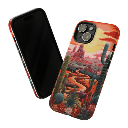 Cactus Desert Sunset Phone Case