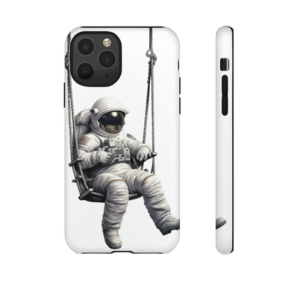 Astronaut on a Swing Phone Case