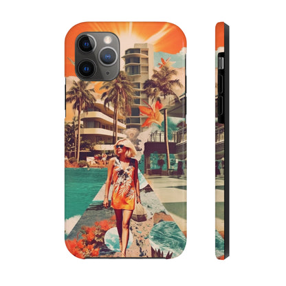 A Day at the Beach iPhone Tough Case | Embrace the Serenity of Coastal Living with Reliable Protection